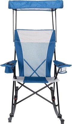 Austiom Leading LLC Mesh Tension Rocking Camp Chair with Canopy, Detachable Rockers