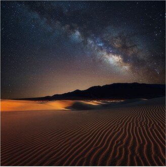 Darren White Photography Milky Way over Mesquite Dunes Canvas Art - 15.5 x 21