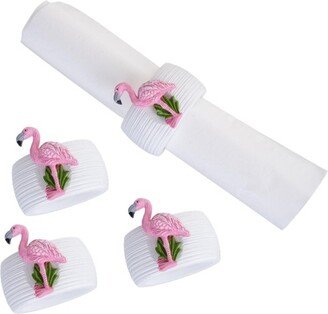 Flamingo Napkin Ring S/4