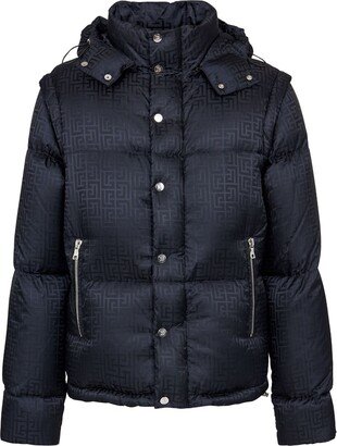 Monogram-Jacquard Puffer Jacket