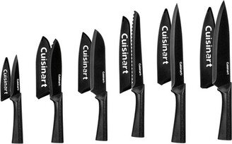Advantage 12pc Non-Stick Coated Color Knife Set with Blade Guards - C55-12PMB