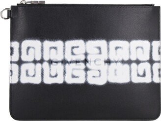 4G Tag Effect Printed Large Pouch