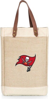 NFL Tampa Bay Buccaneers Pinot Jute Insulated Wine Bag - Beige