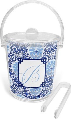 1 1/2 Quart Blue Chinoiserie Floral Acrylic Ice Bucket