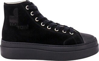 High-Top Round Toe Sneakers