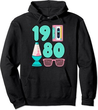 80s Throw Back Best of 1980 Best of 1980 Retro 80s Night Summer Vibes 80s Vintage Pullover Hoodie