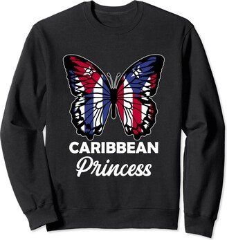 Cuba and Puerto Rico Mix Caribbean Princess Cuba and Puerto Rico Half Cuban Boricua Sweatshirt