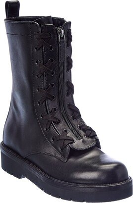 Rockstud Leather Combat Boot