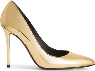 Jakye 105mm patent-leather pumps