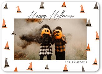 Halloween Cards: Witch Frame Halloween Card, White, 5X7, Standard Smooth Cardstock, Rounded