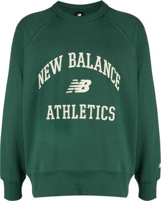 Athletics Varsity logo-embroidered cotton sweatshirt