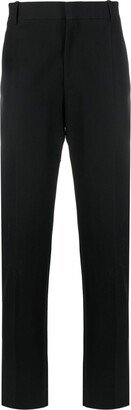 Tapered-Leg Tailored Trousers-AS