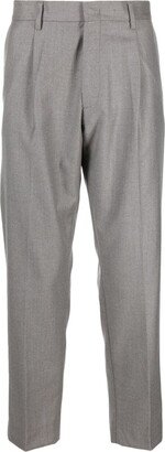 Tapered-Leg Tailored Trousers-AD