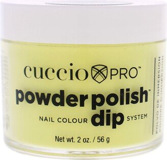 Pro Powder Polish Nail Colour Dip System - Bright Neon Yellow by Cuccio Colour for Women - 1.6 oz Nail Powder