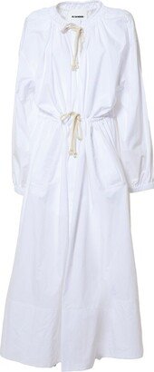 Jil Sander+ Gathered-Detailed Drawstring Fastened Dress-AA