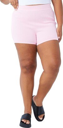 Womens Knit Fitness Bike Short