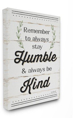 Humble and Kind Rosemary Sprig Typography Canvas Wall Art, 16 x 20