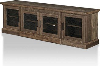 Sartell 4 Door TV Stand for TVs up to 75 Reclaimed Oak - HOMES: Inside + Out