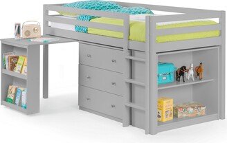 Dunelm Roxy Single Midsleeper Bed Grey