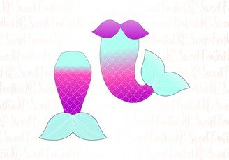 Mermaid Tail 2Pc Cookie Cutter Set