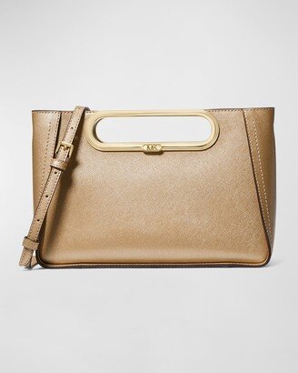 Chelsea Metallic Leather Convertible Clutch-AA