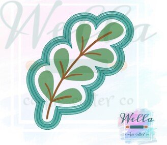 Branch With Rounded Leaves Cookie Cutter, Greenery Cutter