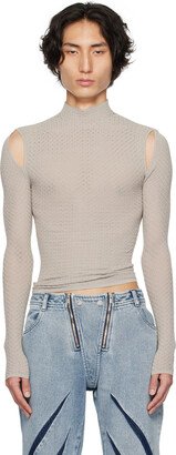 Taupe Serpent Turtleneck