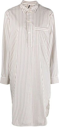 Striped Organic-Cotton Nightshirt