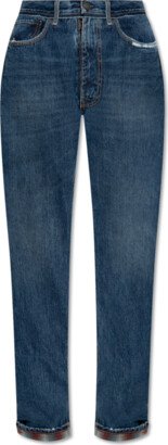 Jeans With Vintage Effect - Blue