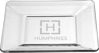 Personalized Engraved Glass Square 8 Plate - Custom Monogram Perfect For Special Dining Occasions & Gifts