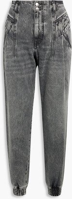 Miriam frayed high-rise tapered jeans