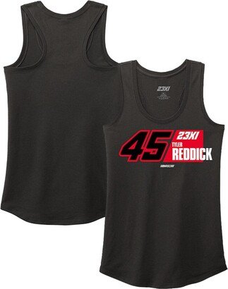 Women's 23xi Racing Black Tyler Reddick Racer Back Tank Top