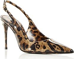 Women's Cheetah Print Slingback Pumps