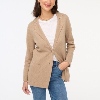 Women's Petite Two-Button Sweater Blazer