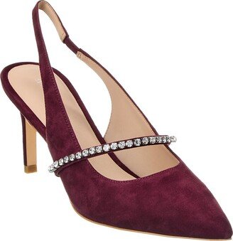 Crystalline 75 Suede Slingback Pump