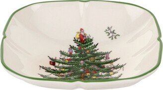Christmas Tree Sculpted Square Dish - 5.5 Inch