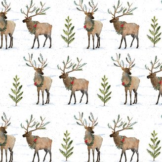 Wrap Rustic Elks Snow White