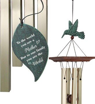 Personalized Wind Chimes For Mother's Day, Customized Hummingbird Chime, Custom Gift For Mom, Grandma, Mother's Day From Daughter, Son