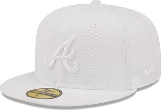 Men's Atlanta Braves White on White 59FIFTY Fitted Hat