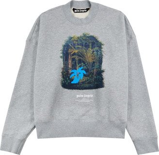 Hunting In The Forest Printed Cotton Sweatshirt