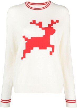 Reindeer knitted jumper