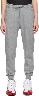 Nike Jordan Gray Embroidered Sweatpants