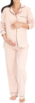 Button Front Maternity Pajamas