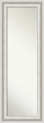 Non-Beveled Full Length On The Door Mirror - Parlor Frame - Parlor White - Outer Size: 20 x 54 in