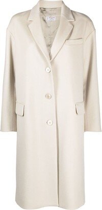 Single-Breasted Wool Coat-CD