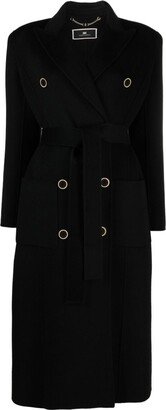 Double-Breasted Wool-Blend Coat-AQ