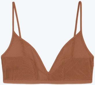 The Feel Free Adjustable Triangle Bralette - Praline