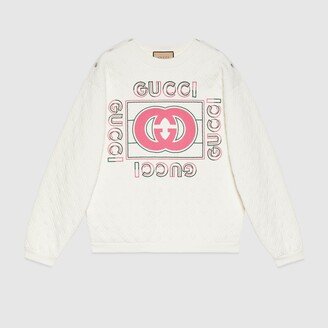 vintage logo quilted sweatshirt