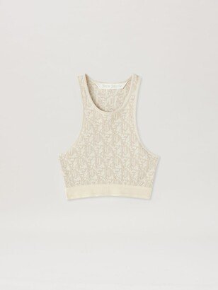 Monogram Jaquard Knit Bra