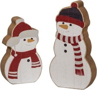 2/Set Cozy Chunky Snowman Sitters - N/A